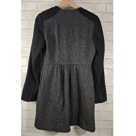 H&M Wool Blend Tweed Classic Dress Button Up Jacket Women's 4 - Picture 6 of 9